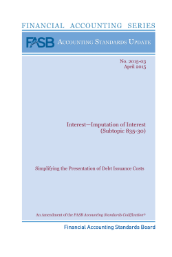 InterestâImputation of Interest (Subtopic 835-30)