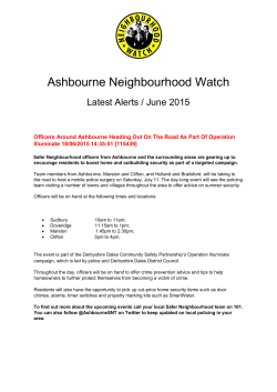local alerts - Ashbourne Neighbourhood Watch