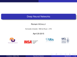 Deep Neural Networks - ASI