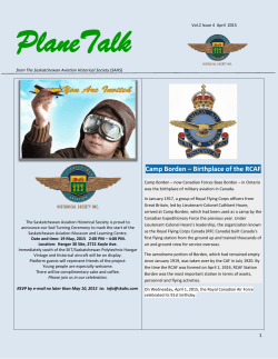 Vol. 2 Issue 4 Apr 2015 - Saskatchewan Aviation Council