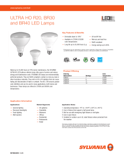 ULTRA HO R20, BR30 and BR40 LED Lamps