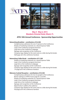 ATFA 18th Annual Conference Sponsorship.ai