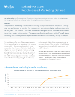 Behind the Buzz: People-Based Marketing Defined