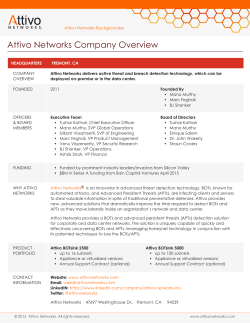 Attivo Networks Company Overview