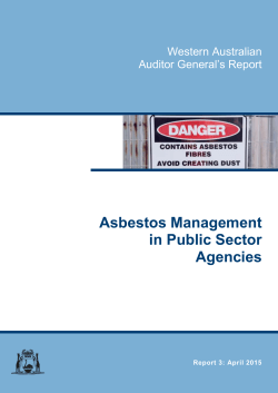 Asbestos Management in Public Sector Agencies