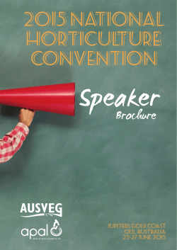 2015 National Horticulture Convention