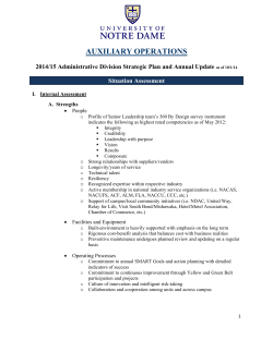 Auxiliary Operations Strategic Plan