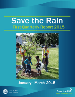 January-March 2015 Report