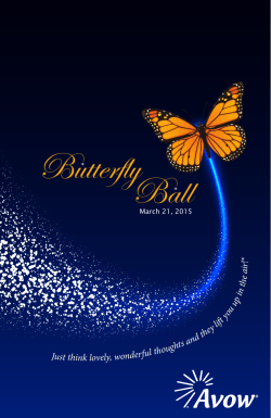 2015 Butterfly Ball Program