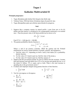 Tugas 1 Kalkulus Multivariabel II â