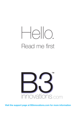 Hello. - B3 innovations