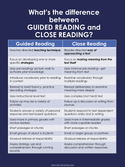 What`s the difference between GUIDED READING and