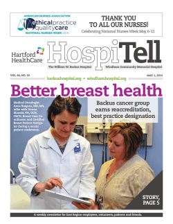 Better breast health - The William W. Backus Hospital