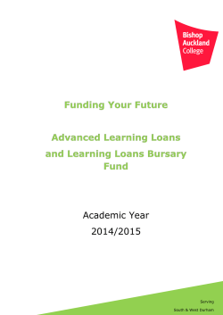 24 + Advanced Learning Loans factsheet