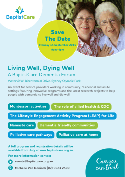 Living Well, Dying Well Save The Date