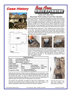 Case History - Bay Area Underpinning