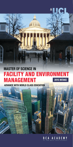 FACILITY AND ENVIRONMENT MANAGEMENT