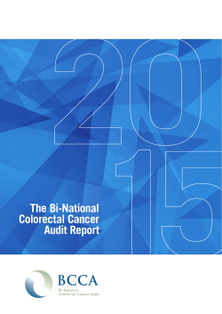 Annual Reports - Bi-National Colorectal Cancer Audit