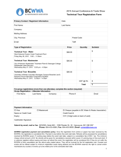 pdf form - BC Water & Waste Association