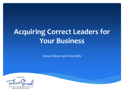Identifying the best leaders for your business