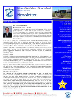 newsletter-2015-04-02 - Belmont State School