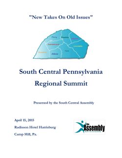 South Central Pennsylvania Regional Summit - Berks