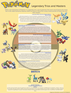 Pokemon Infographic