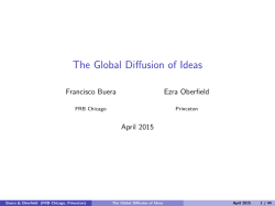 The Global Diffusion of Ideas