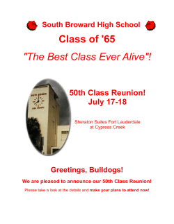 Class of `65 "The Best Class Ever Alive"!
