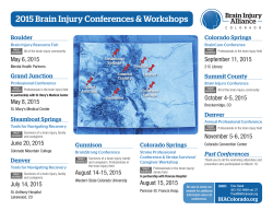 2015 Brain Injury Conferences & Workshops
