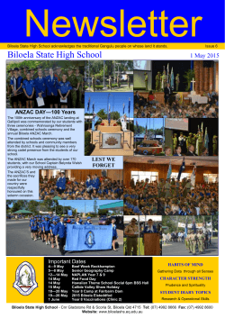 1-5-2015 - Biloela State High School