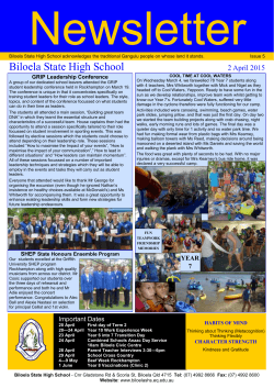 2-4-2015 - Biloela State High School