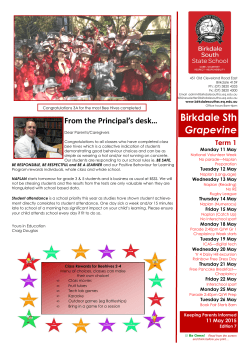 Edition 07 - 11 May 2015 - Birkdale South State School
