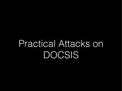 Practical Attacks on DOCSIS