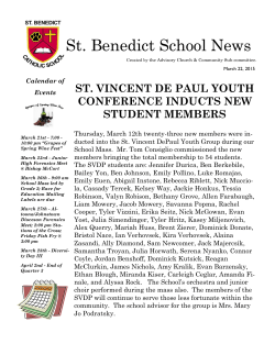 March 22, 2015 - St Benedict Catholic School