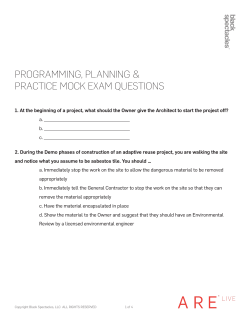 programming, planning & practice mock exam