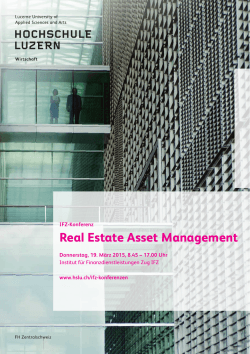 Real Estate Asset Management Konferenz
