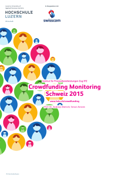 Crowdfunding Monitoring Schweiz 2015
