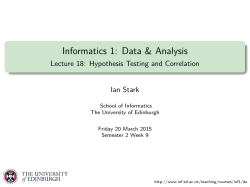 Slides for Lecture 18 - Informatics Blog Service