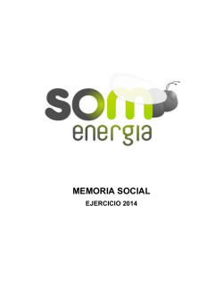 MEMORIA SOCIAL - El Blog de Som Energia