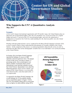 Who Supports the UN? A Quantitative Analysis