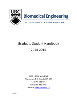 BME-Student-Handbook1 - Biomedical Engineering Graduate