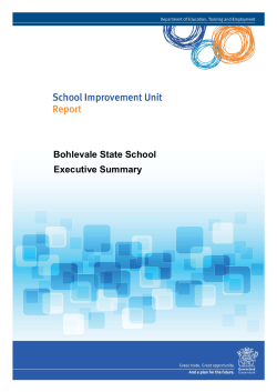 2015-executive-summary - Bohlevale State School