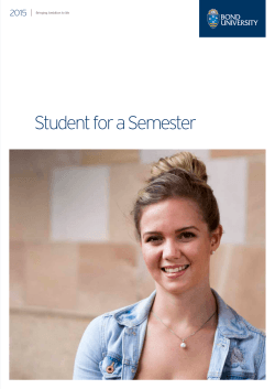 Student for a Semester program