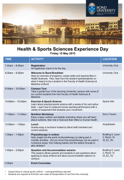 Health & Sports Sciences Experience Day
