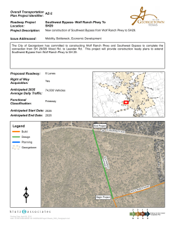 Southwest Bypass (design) Wolf Ranch Parkway to University Avenue