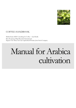 Manual for Arabica Cultivation