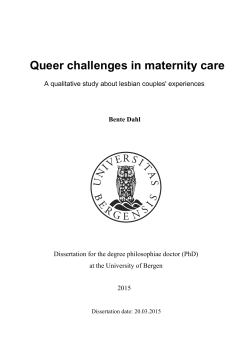 Queer challenges in maternity care - Bora