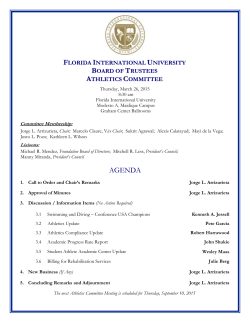 Agenda - Board of Trustees - Florida International University