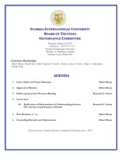 Agenda - Board of Trustees - Florida International University
